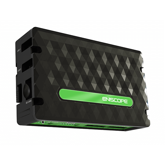 Eniscope 8 hybrid for energy monitoring and control in an upright position.